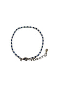 Load image into Gallery viewer, “dainty” silver cz blue bracelet