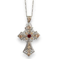 Load image into Gallery viewer, iced goth cross necklace