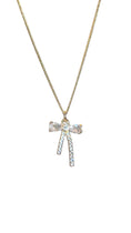 Load image into Gallery viewer, “coquette” 14k gold filled bow necklace