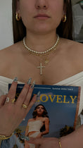 Load image into Gallery viewer, “Donna" 14k gold filled cross