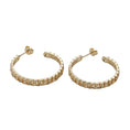 Load image into Gallery viewer, “buckle chain” 14k gold filled hoops