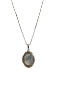 Load image into Gallery viewer, “loml” silver locket necklace