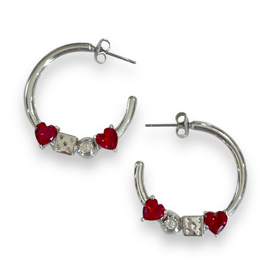 so lucky iced hoops