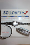 Load image into Gallery viewer, “all american” silver cz vintage watch