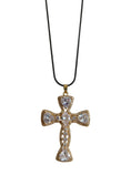 Load image into Gallery viewer, “sahara” 14k gold filled cz cross necklace