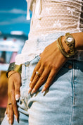 Load image into Gallery viewer, “all american” gold cz vintage watch