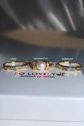 Load image into Gallery viewer, “sentimental” gold filled adjustable pearl ring