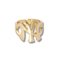 Load image into Gallery viewer, Gold New York NY Statement Ring