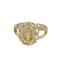 Load image into Gallery viewer, iced virgin Mary adjustable ring