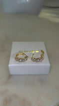 Load image into Gallery viewer, “glisten” 24k gold filled mini hoops