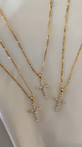 Load image into Gallery viewer, “ily” gold filled cross necklace