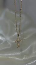 Load image into Gallery viewer, “angel” 14k gold filled cross necklace