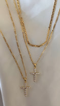 Load image into Gallery viewer, “ily” gold filled cross necklace
