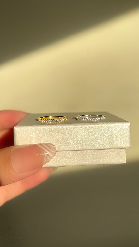 “eternity” gold filled ring band
