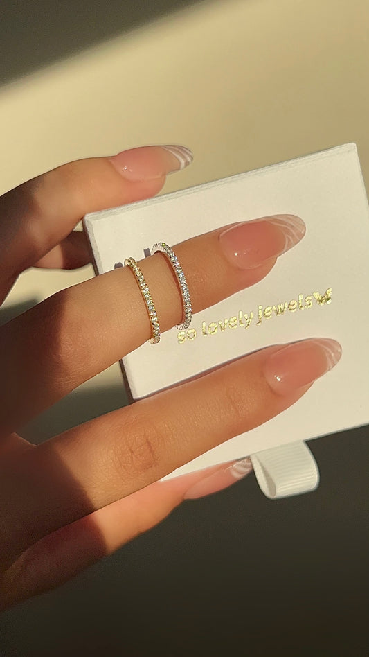 “eternity” gold filled ring band