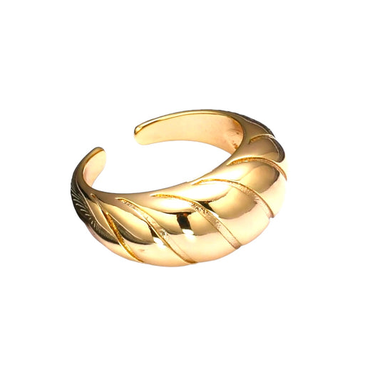 croissant 14k gold filled ring