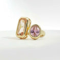 Load image into Gallery viewer, "paradise" baby pink and champagne ring
