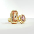 Load image into Gallery viewer, "paradise" baby pink and champagne ring
