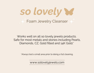 so lovely foam jewelry cleanser