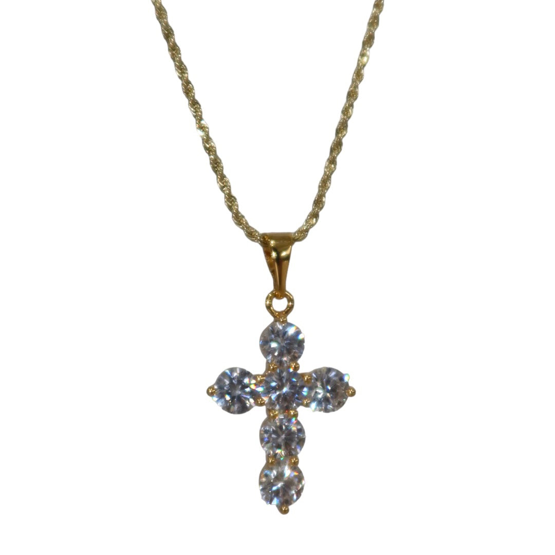 “edan” 14k gold filled cross