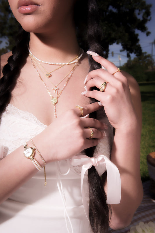 "lovely" 14k gold filled heart necklace