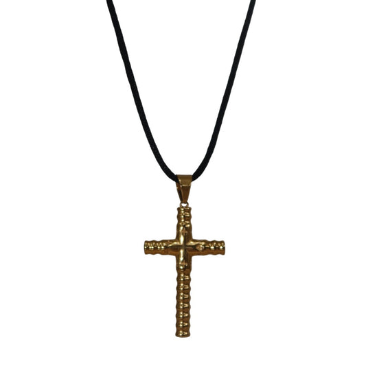 “oasis” 24k gold filled cross necklace