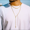 Load image into Gallery viewer, “all american” gold filled cz rosary for him
