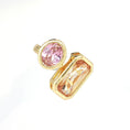 Load image into Gallery viewer, "paradise" baby pink and champagne ring
