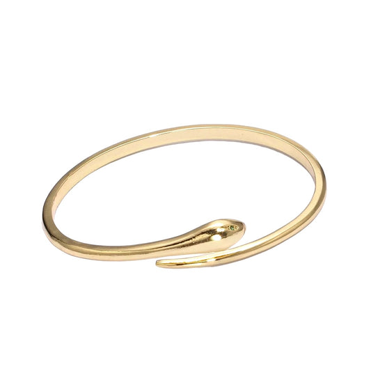 “serpent” 14k gold filled snake bangle