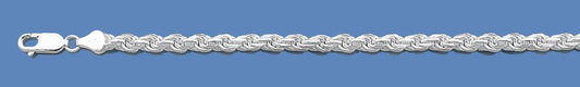 Sterling Silver Italian Chain - Rope 18" - 4mm