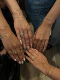 Load image into Gallery viewer, "paradise" baby pink and champagne ring
