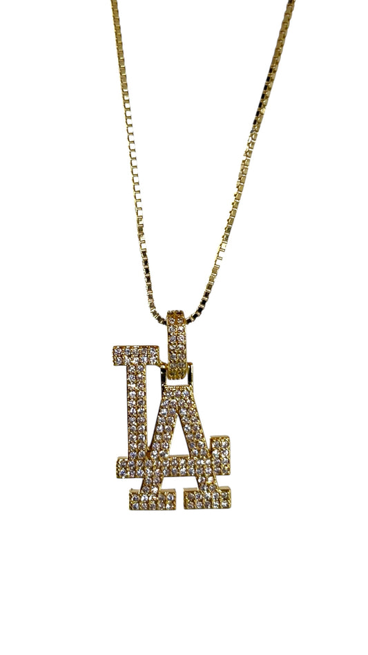 LA 14k gold filled cz necklace