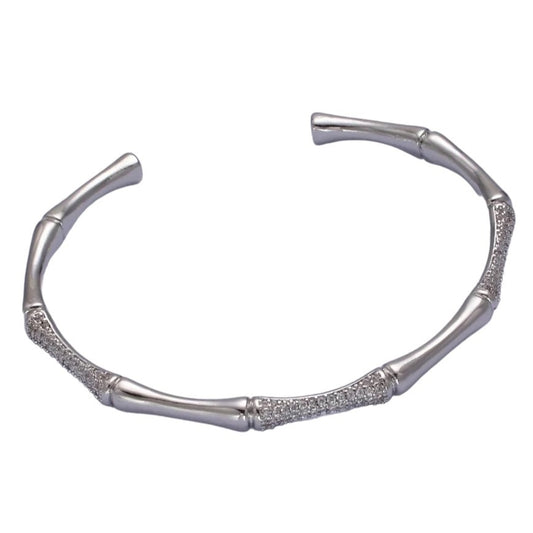 “dakota” white gold filled bangle