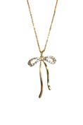 Load image into Gallery viewer, “lacy” 14k gold filled bow necklace

