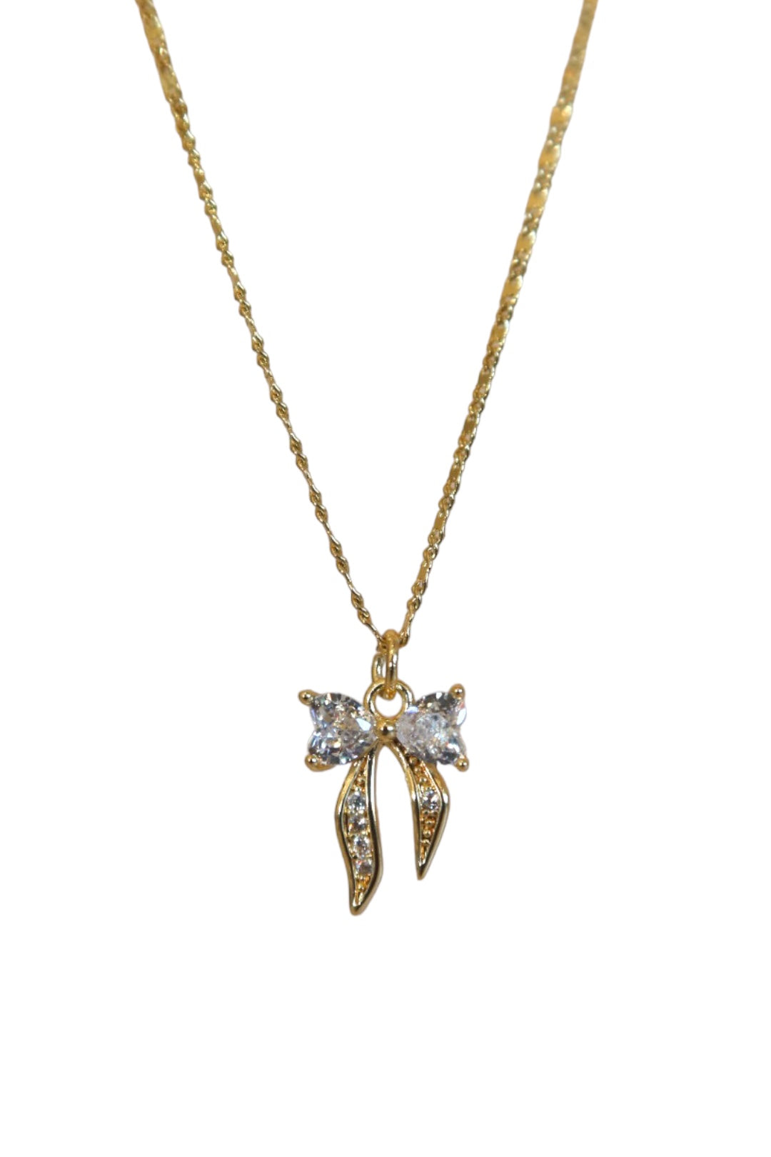 “Lolita” 14k gold filled bow necklace