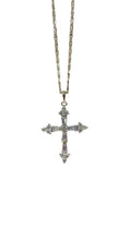 Load image into Gallery viewer, “Lucid” 14k gold filled crystal cross necklace
