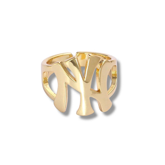 Gold New York NY Statement Ring
