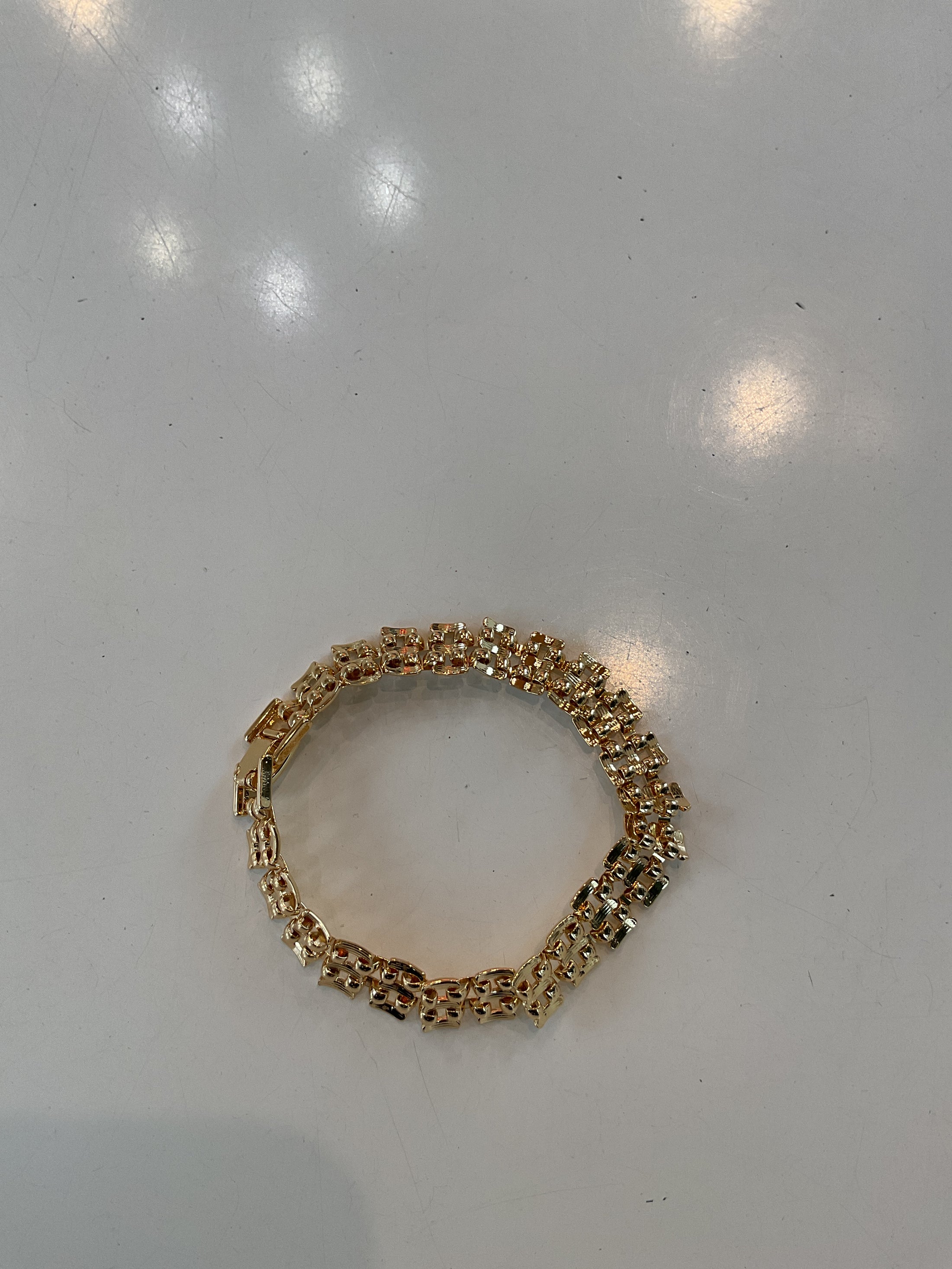 18k gold filled minimalist panther chin bracelet