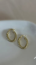Load image into Gallery viewer, “revolve” 14k gold filled hoops
