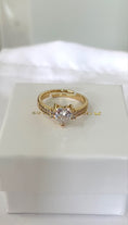 Load image into Gallery viewer, “promise” 24k gold filled heart adjustable ring
