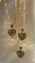 Load image into Gallery viewer, 24k gold filled initial heart necklace
