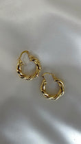 Load image into Gallery viewer, 24k gold filled mini twist hoops
